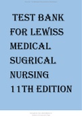 Lewis's Medical-Surgical Nursing Assessment and Management of Clinical Problems 11 Edition