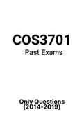 COS3701 - Past Exam Papers (2014-2019)