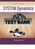 Exam (elaborations) TEST BANK FOR System Dynamics 3rd Edition By William J. Palm III (Solution Manual) 
