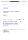 CHEM 121 FINAL EXAM QUESTIONS AND ANSWERS