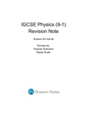 Igcse Physics Full book notes