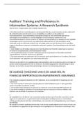 Curtis : Auditors Training and Proficiency in Information Systems: A Research Synthesis