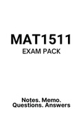 MAT1511 - EXAM PACK (2022) 