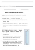 Gizmo Student Exploration: Free-Fall Laboratory, (A Grade), Questions and Answers, All Correct Study Guide, Download to Score A