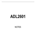 ADL2601 Summarised Study Notes