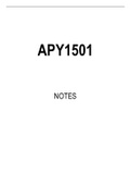APY1501 Summarised Study Notes
