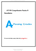 ATI RN Comprehensive Practice B Remediation 2021