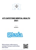 ATI CAPSTONE MENTAL HEALTH 2021