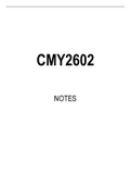 CMY2602 Summarised Study Notes