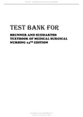 Test Bank – Brunner & Suddarth's Textbook of Medical-Surgical Nursing 14e Hinkle