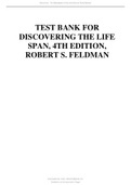 Test Bank For Revel for Discovering the Life Span 4th Edition By Robert S. Feldman