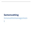 Samenvatting Innovatiemanagement RSM EUR BA2