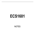 ECS1601 Summarised Study Notes