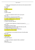BIO 207 Exam 1 Questions and Answers- Georgia Military College