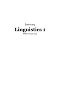 Samenvatting MIDTERM Linguistics 1: The Phonetics of English (5621VTFON)