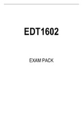 EDT1602 EXAM PACK 2022