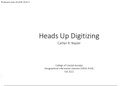 Headsup digitizing in ArcGIS. (protocol)