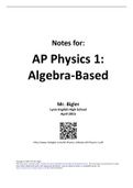 AP Physics 1 Class Notes