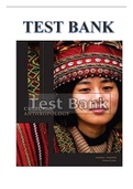 TEST BANK FOR CULTURAL ANTHROPOLOGY 11TH EDITION BY NANDA