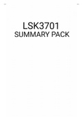 Lsk3701 SUMMARY & NOTES PACK