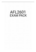 Afl2601 EXAM PACK