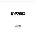IOP2603 Summarised Study Notes 
