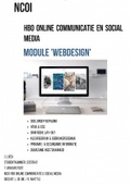 NCOI Module webdesign - Geslaagd 2022 - Online communicatie en social media