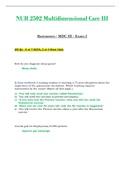 Exam 2 - NUR 2502 / NUR2502 (Latest 2023 / 2024): Multidimensional Care III / MDC 3 - Rasmussen