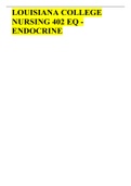 NURSING 402 EQ - Endocrine Exam: Thyroid Cancer and Types of Treatments: Questions with Answers