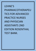 Lehne's Pharmacotherapeutics for Advanced Practice Nurses and Physician ... Evidence-Based Practice in Nursing & Healthcare: A Guide to Best Practice Test Bank.