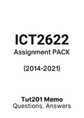 ICT2622 (Notes, ExamPACK, QuestionPACK, Assignment PACK)