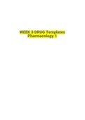 WEEK 3 DRUG Templates Pharmacology 1|2021|