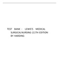Lewis's Medical Surgical Nursing (11th Edition by Harding