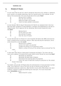 Nursing 428 Module 8 Exam HESI Saunders NCLEX Review Questions and Answers 2022
