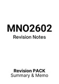 MNO2602 - Notes (Summary)