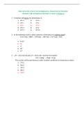 State University of New York at Binghamton, Department of Chemistry Chemistry 108, Introductory Chemistry II, Exam 3, Version A