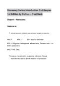 Discovery Series Introduction To Lifespan 1st Edition by Rathus – Test Bank