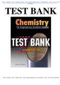 TEST BANK FOR CHEMISTRY FOR ENGINEERING STUDENTS 4TH EDITION BROWN