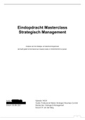 Masterclass Strategisch Management NCOI  Eindopdracht cijfer 8,5 (incl beoordeling)