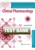 TEST BANK ROACH'S INTRODUCTORY CLINICAL PHARMACOLOGY 11TH EDITION