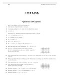 Discrete Mathematics and Its Applications, Rosen - Complete test bank - exam questions - quizzes (updated 2022)