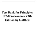 Test Bank for Principles of Microeconomics 7th Edition by Gottheil