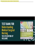 Test Bank for Understanding Medical-Surgical Nursing 6th Edition Linda S. Williams Paula D. Hopper(ANSWERKEY TESTBANK)(GRADED A+)