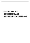 COTAC ALL ATI QUESTIONS AND ANSWERS SEMESTER-4-2 - ATI CHapter 15