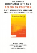 Samenvatting Overheidsbeleid - Hst 1 t/m 7 - Hoogerwerf en Herweijer - 9e druk - met boek scans en klasaantekeningen