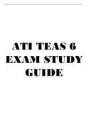 ATI TEAS 6 EXAM STUDY GUIDE 2021