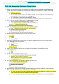 CLC 056 Analyzing Contract Costs Exam 1 - Questions and Answers