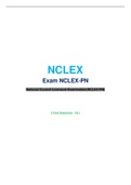 NCLEX Exam NCLEX PN {725 questions with  explained correct answers} 