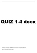 QUIZ 1-4 docx with correct answers