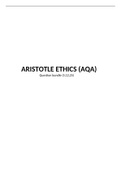 Aristotle virtue ethics (FULL EXAM BUNDLE)